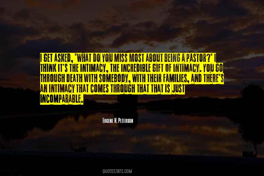 Eugene Peterson Pastor Quotes #357942