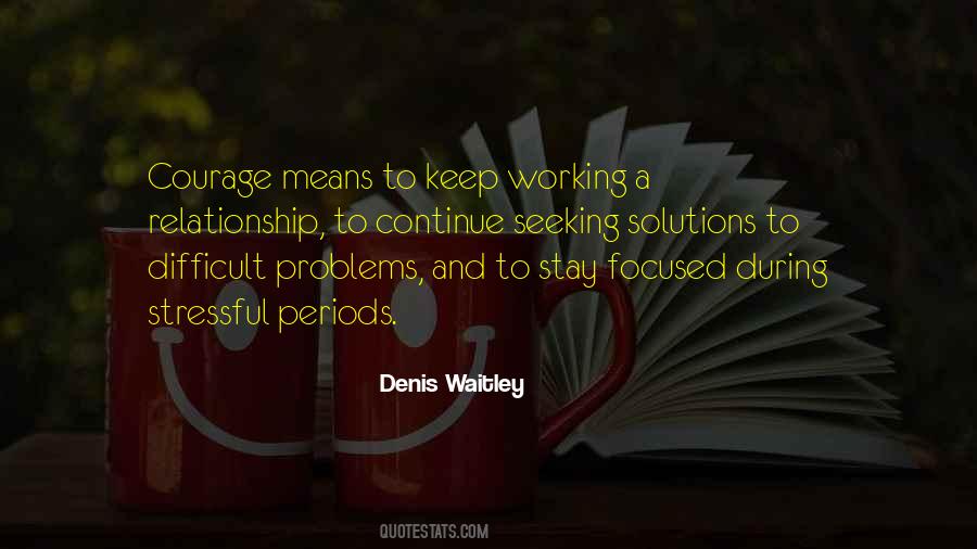 Working Out Problems Relationship Quotes #216989