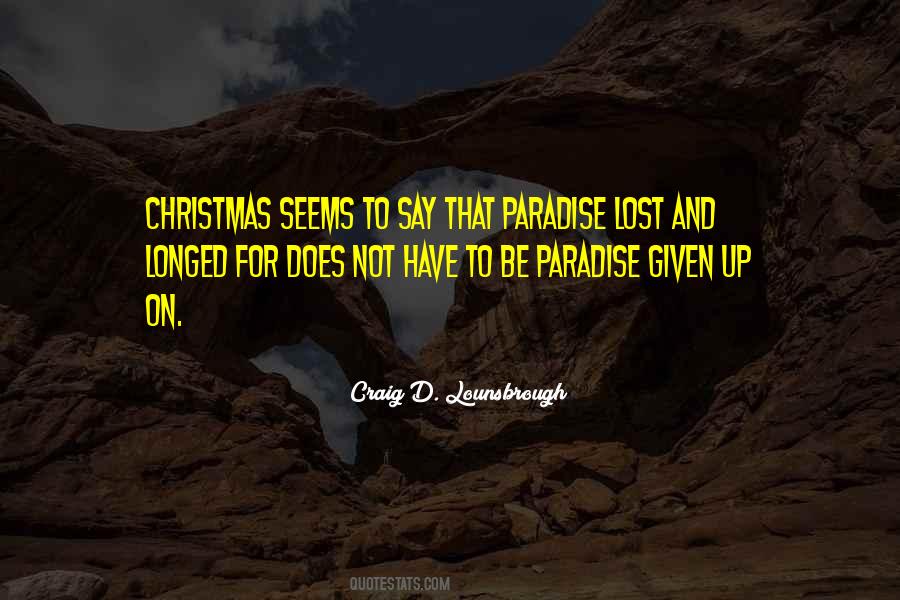 Lost Paradise Quotes #1632040