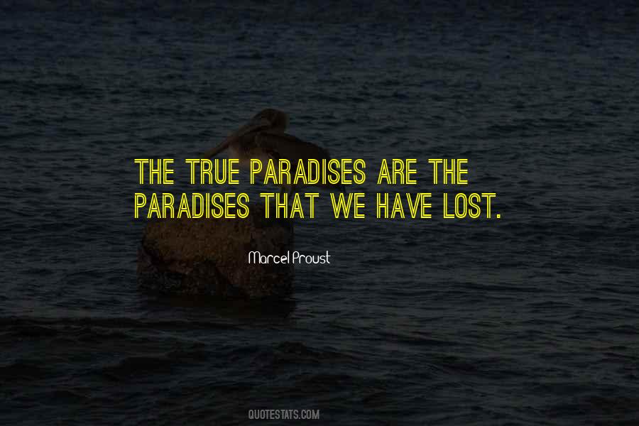 Lost Paradise Quotes #390426