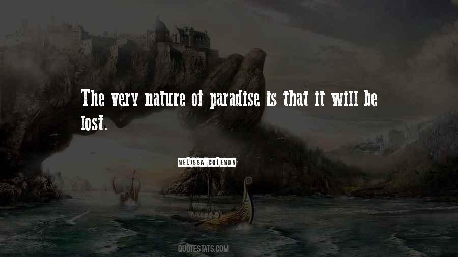 Lost Paradise Quotes #580005