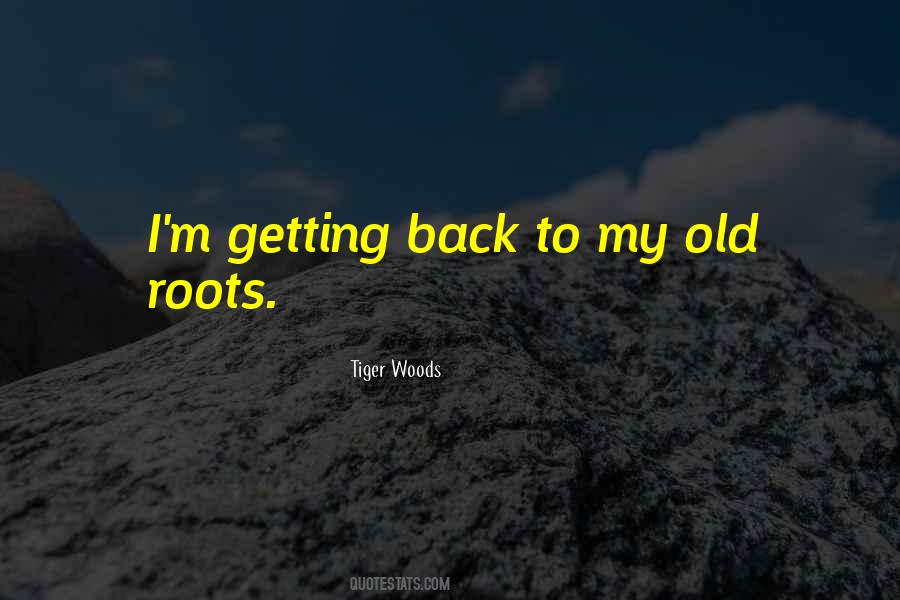 Back To My Roots Quotes #916982