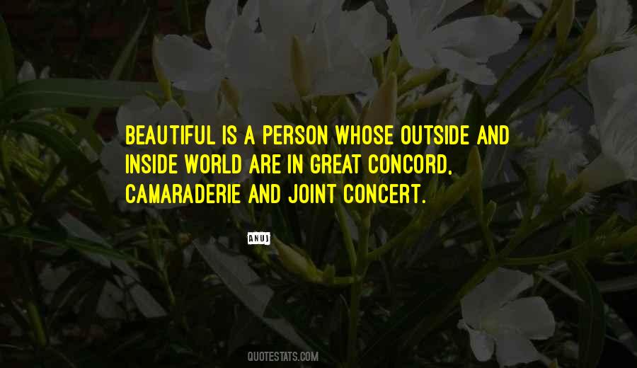 Most Beautiful Person Inside Out Quotes #1831997