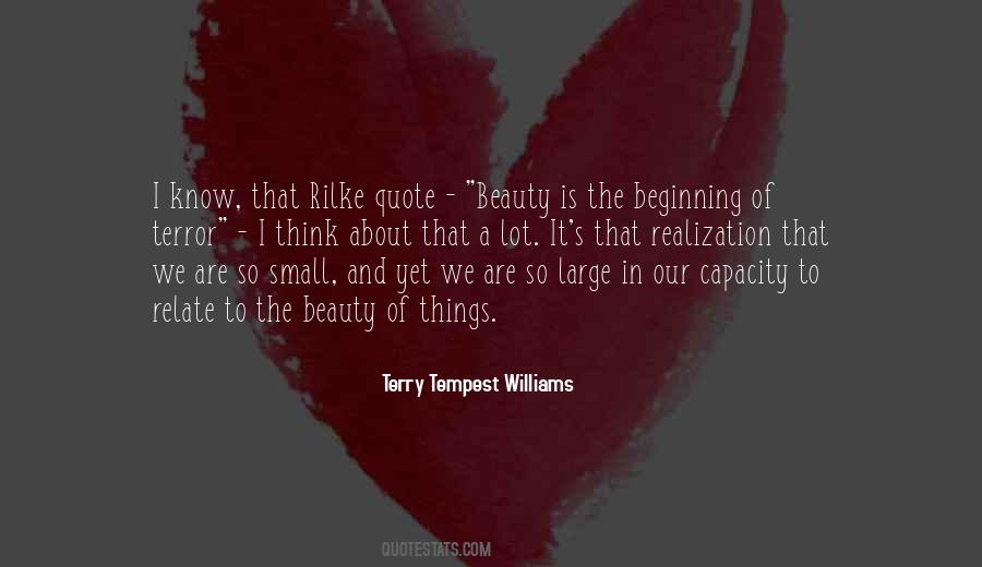 Beauty Of Small Things Quotes #658178