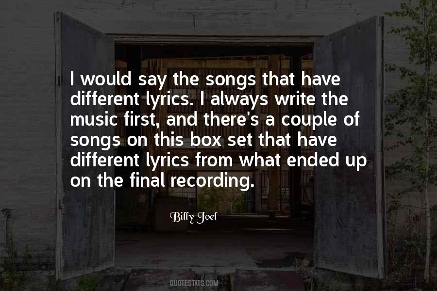 Songs And Lyrics Quotes #394351