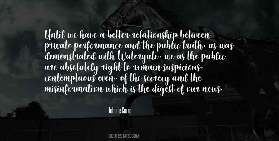 Quotes About Having A Private Relationship #221966