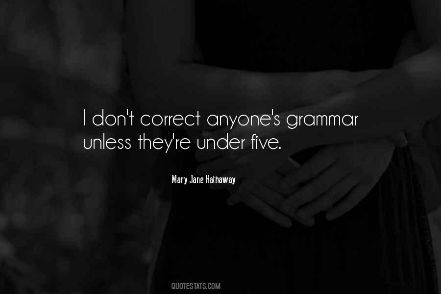 Correct Grammar For Quotes #246653