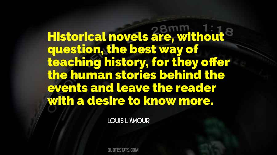 Quotes About Reading Historical Fiction #133124