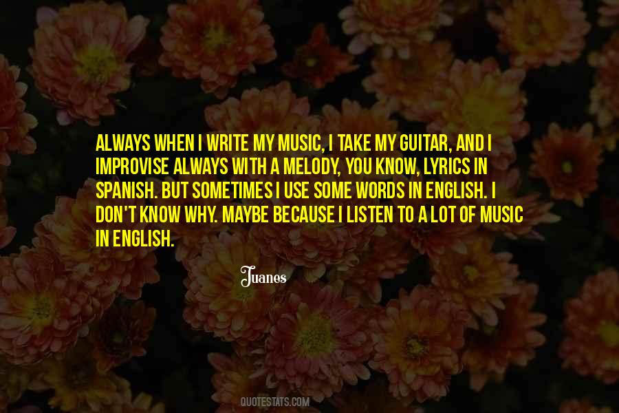 Music English Quotes #1118858
