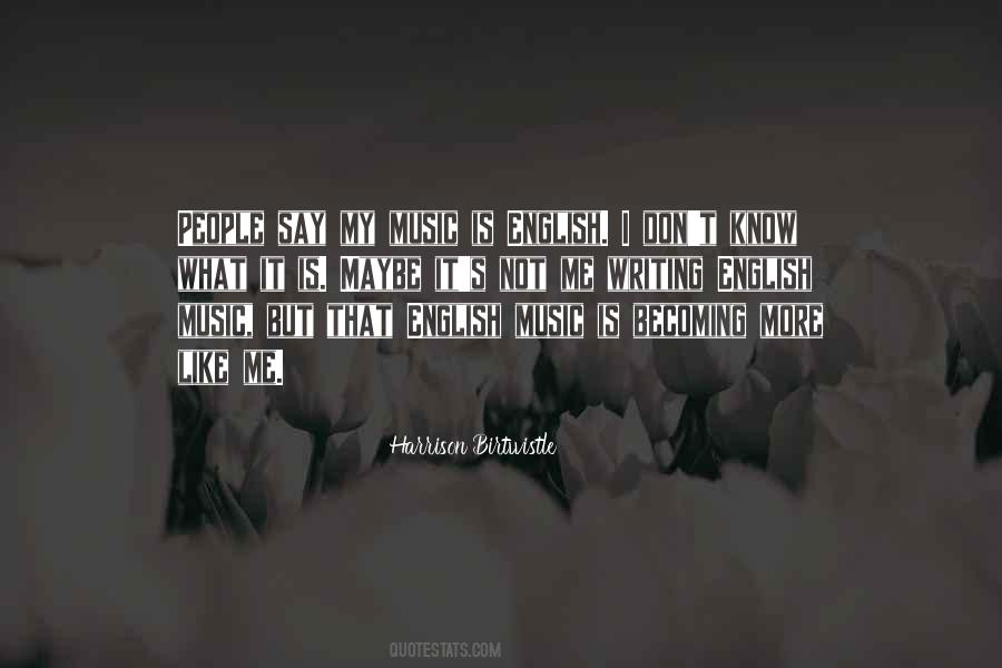 Music English Quotes #1291761