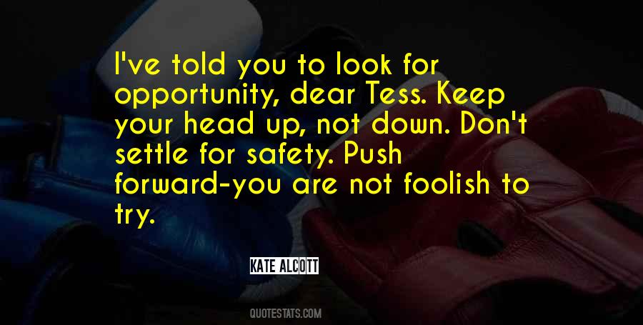 Don't Push Me Down Quotes #1073876