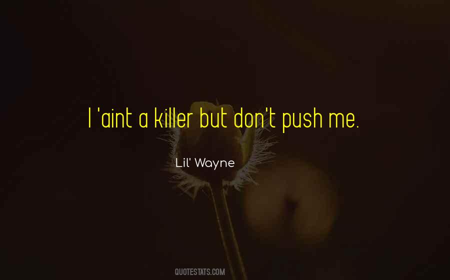 Don't Push Me Quotes #1138679