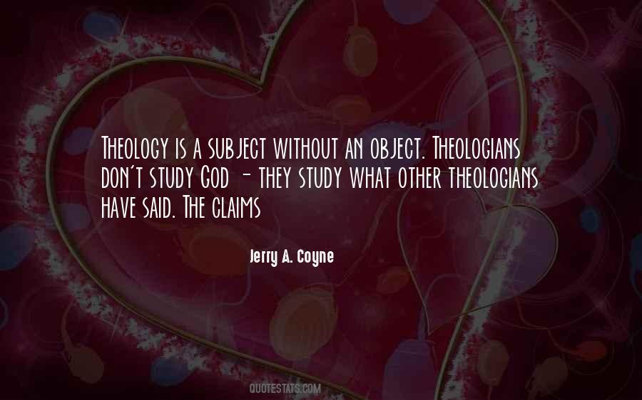Study Theology Quotes #764282
