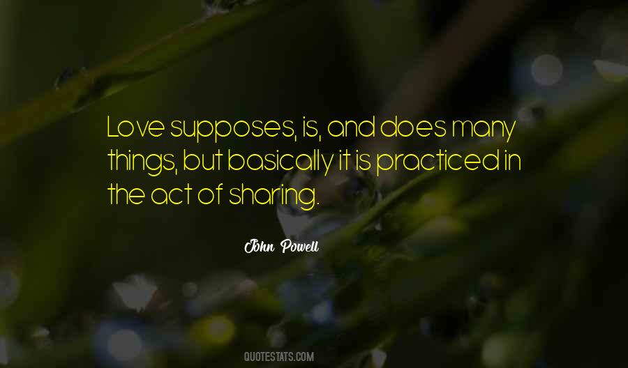Act Of Sharing Quotes #1035413