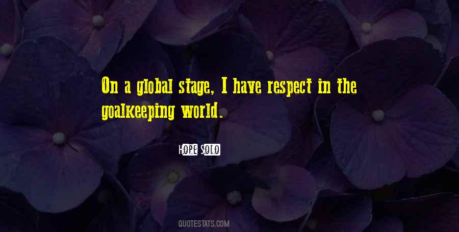 Quotes About World Stage #115049