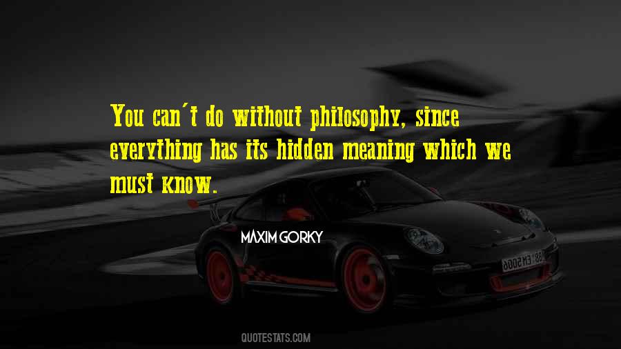 Everything Has Meaning Quotes #1875171
