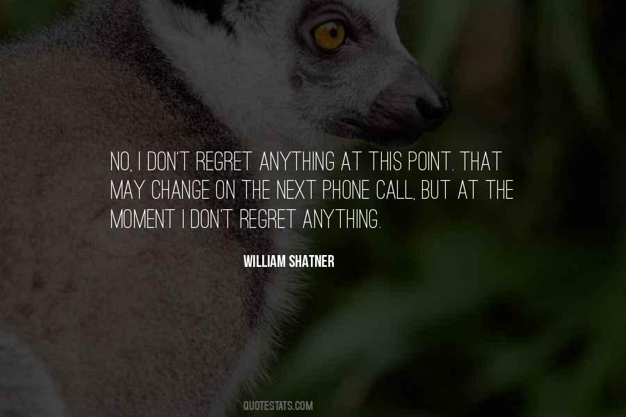 Don't Regret Anything Quotes #445826