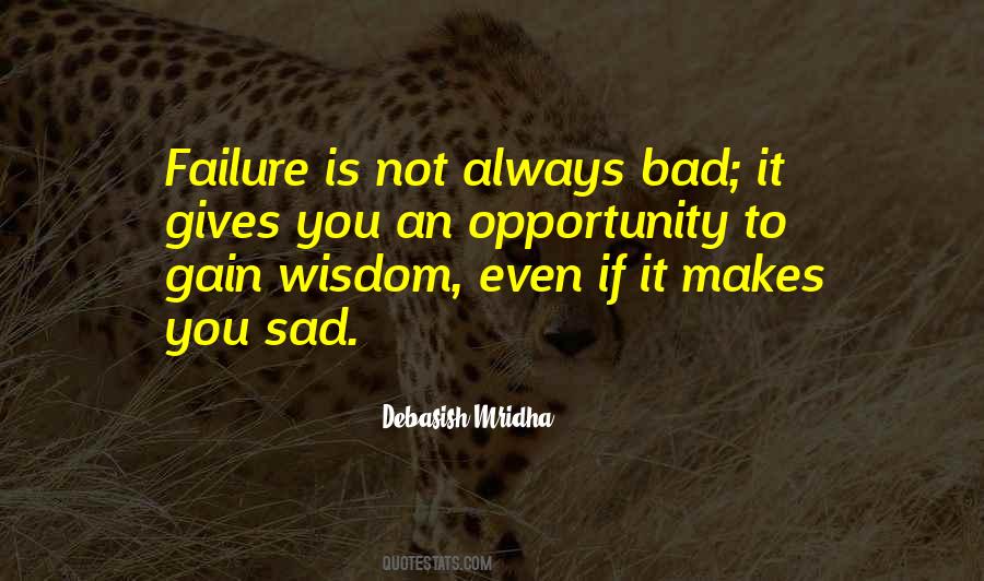 Opportunity Failure Quotes #1025992