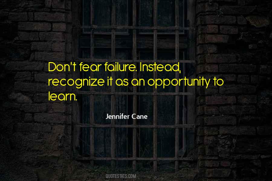 Opportunity Failure Quotes #1813554
