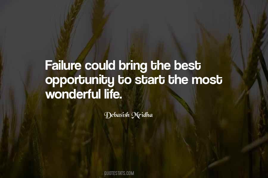 Opportunity Failure Quotes #1854247