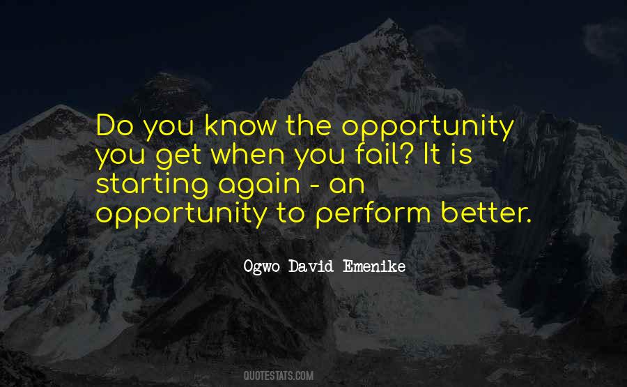 Opportunity Failure Quotes #671648