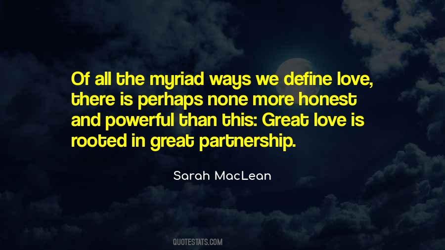 Love Partnership Quotes #273640