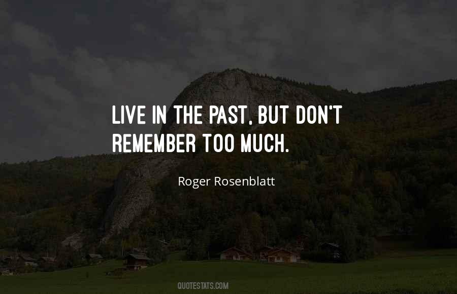 Don't Remember The Past Quotes #1675061