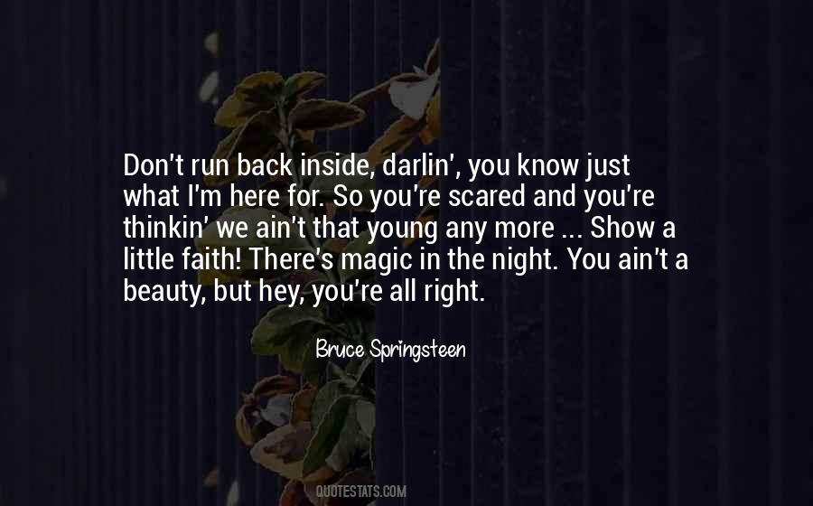 Don't Run Back Quotes #1624580