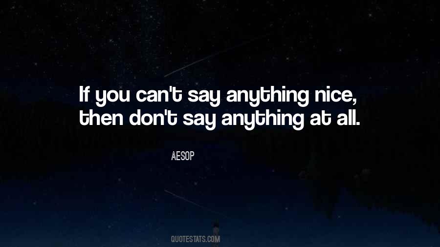 Don't Say Anything Quotes #1131822