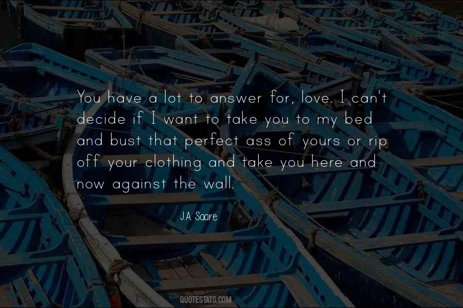 Love Bed Quotes #1443593