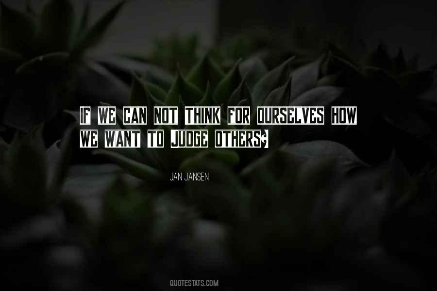 Not Judge Others Quotes #1647751
