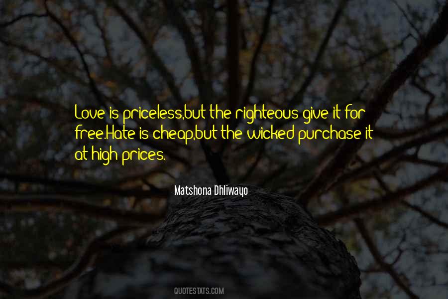 Love Is Cheap Quotes #1719082
