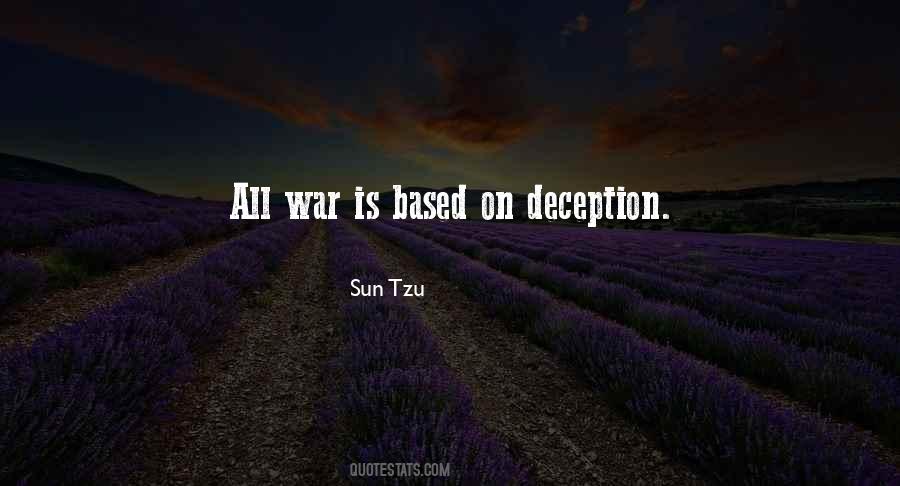 War Deception Quotes #1110075