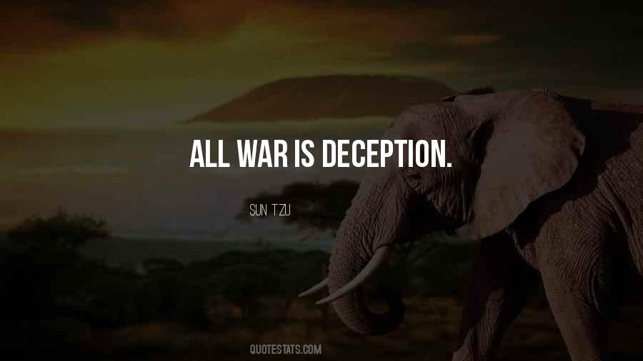 War Deception Quotes #1669547