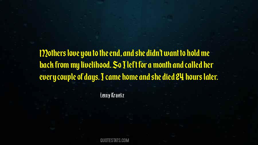 My Love Left Me Quotes #1531457