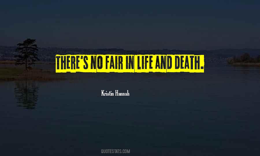 Death Is Fair Quotes #1850304