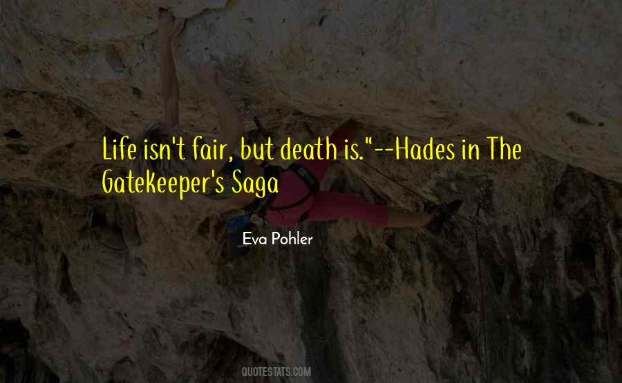 Death Is Fair Quotes #699316