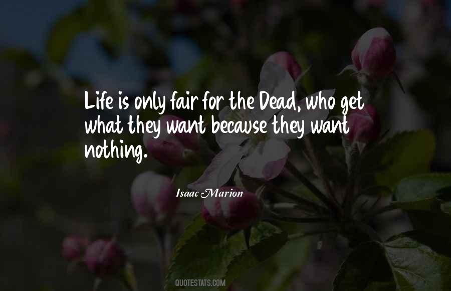 Death Is Fair Quotes #893261