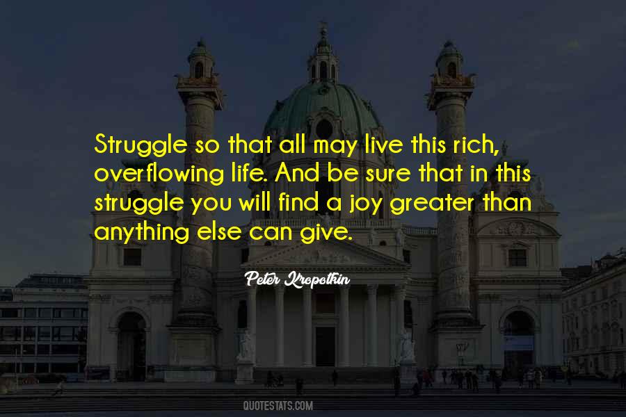 Joy In The Struggle Quotes #1759551