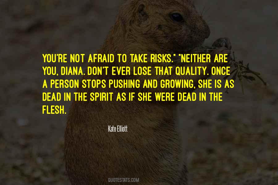 Don't Take Risks Quotes #1496644