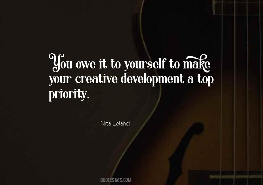 You Owe It To Yourself Quotes #17821