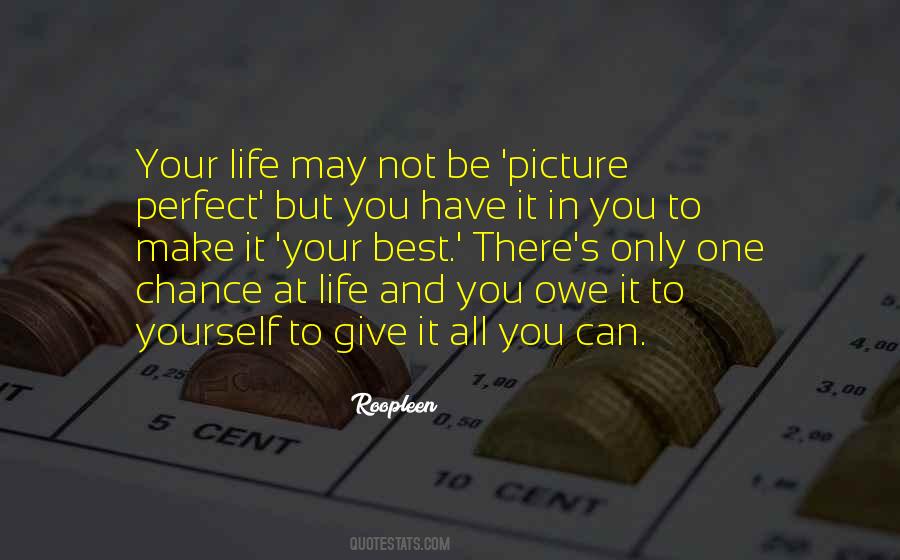 You Owe It To Yourself Quotes #780660