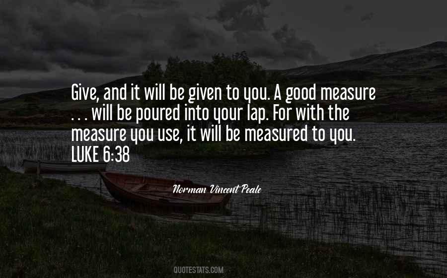 Quotes About The Measure #1175483