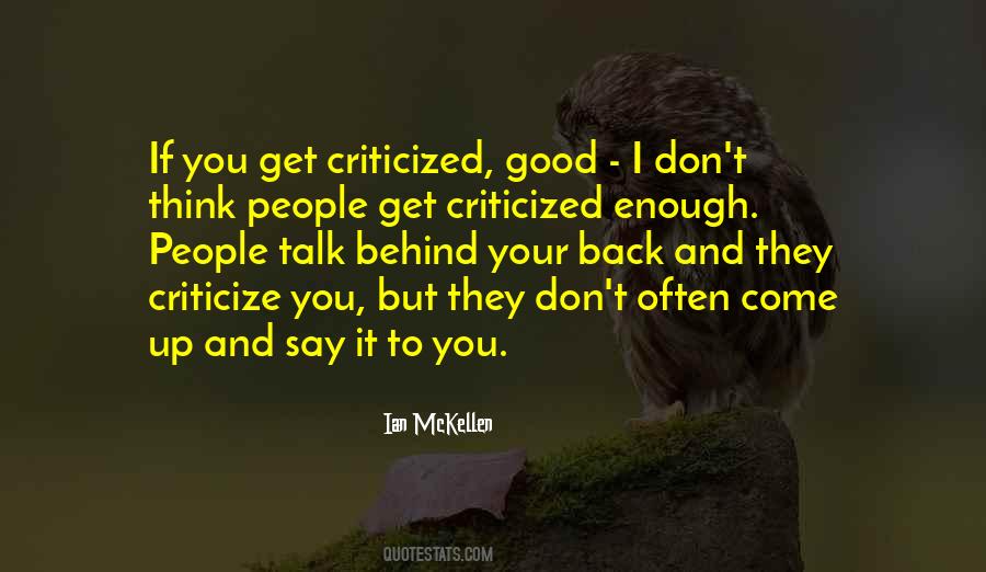 Don't Talk Back Quotes #995217