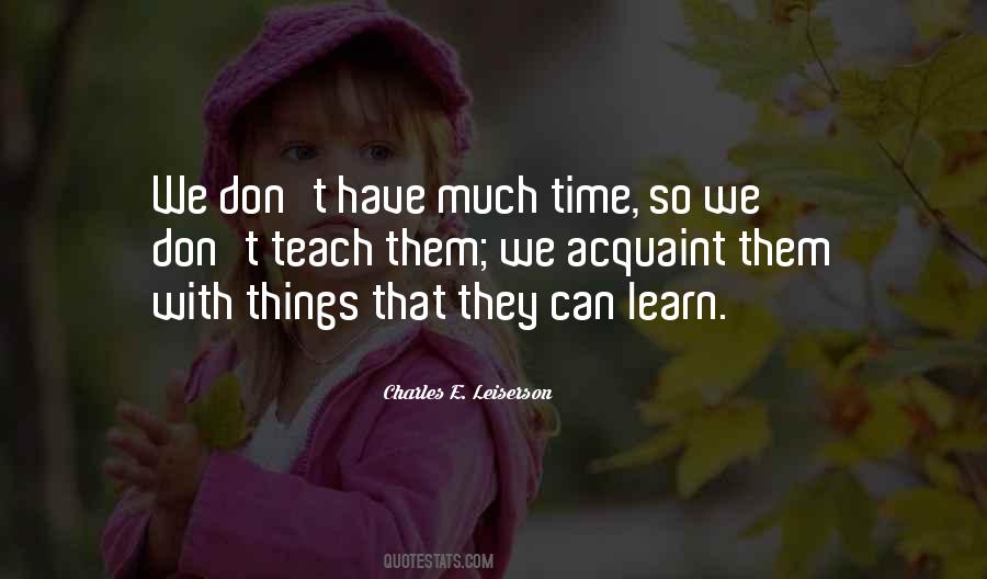 Don't Teach Quotes #1524621