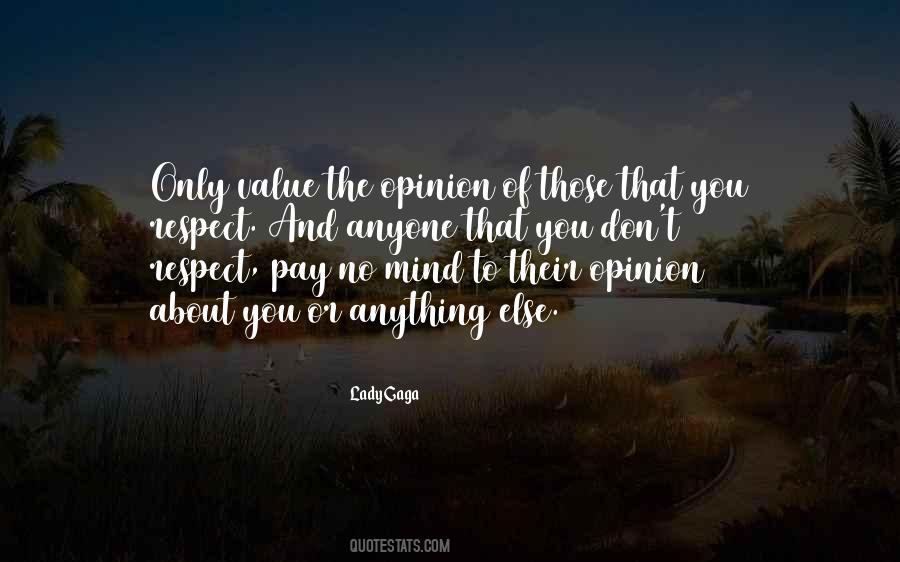 Quotes About You Respect #1161075