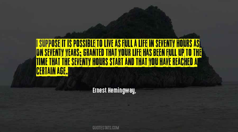 Hemingway Life Quotes #907191