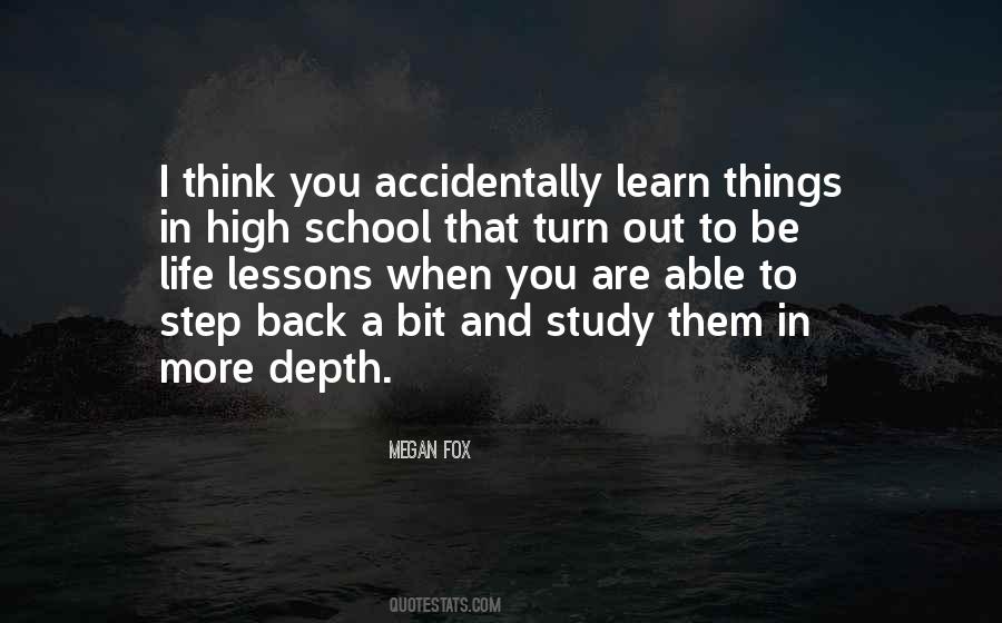 Lessons To Learn In Life Quotes #1419896