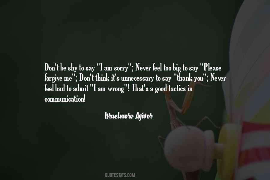 Don't Think Bad Quotes #109366