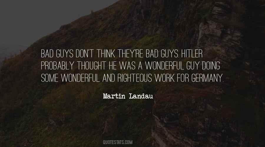 Don't Think Bad Quotes #359092